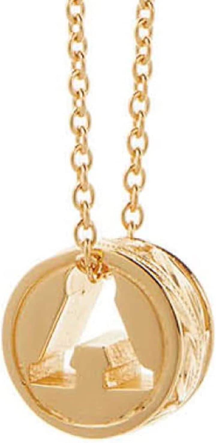 サージカルステンレス製 ハワイアンジュエリー バレル 樽 イニシャル スクロール ネックレス