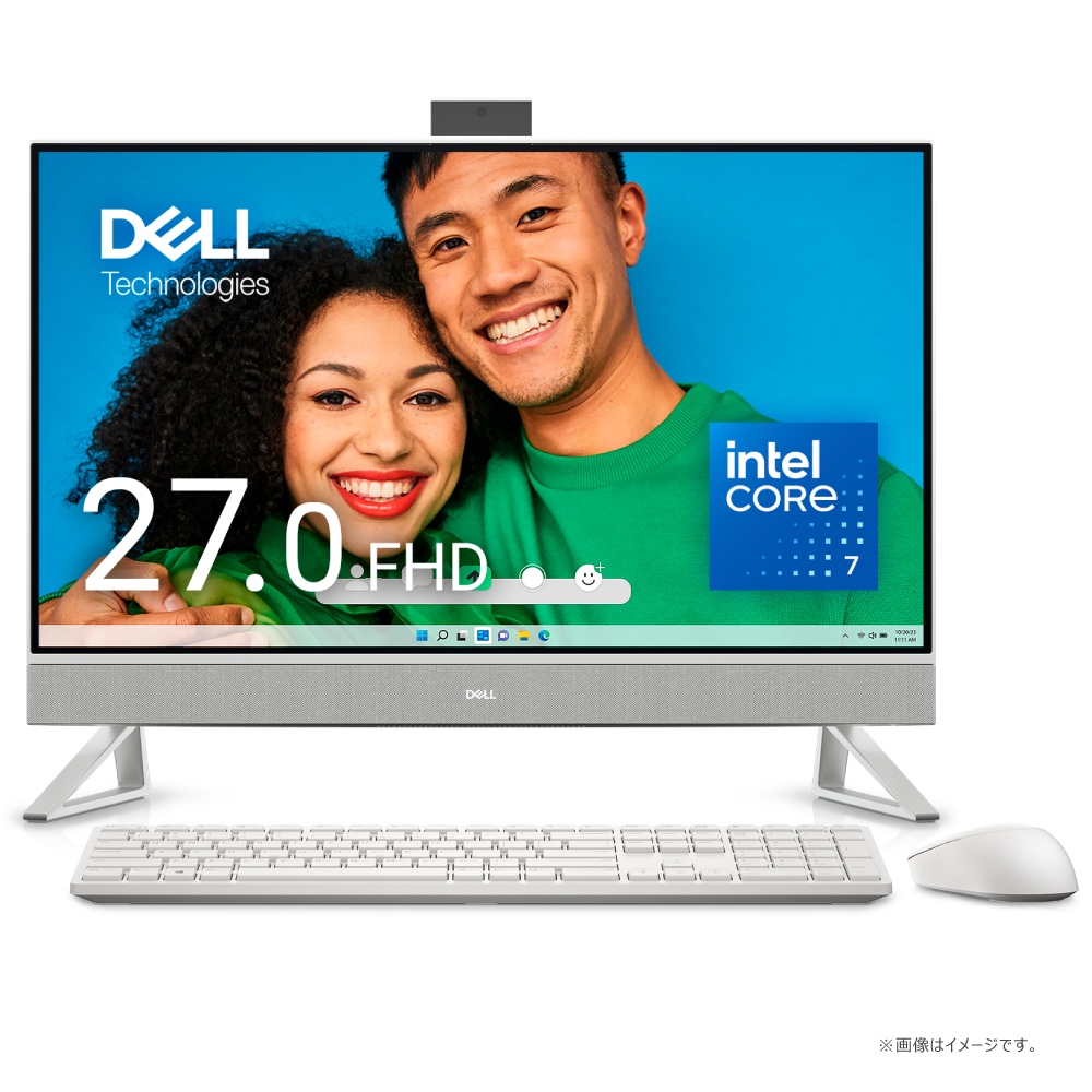 DELL（デル） 27.0型 オールインワンデスクトップパソコン Inspiron 27 7730（Core 7/ メモリ 16GB/ 1TB SSD）-　パールホワイト AI779TJEHLNPW 104,400円
