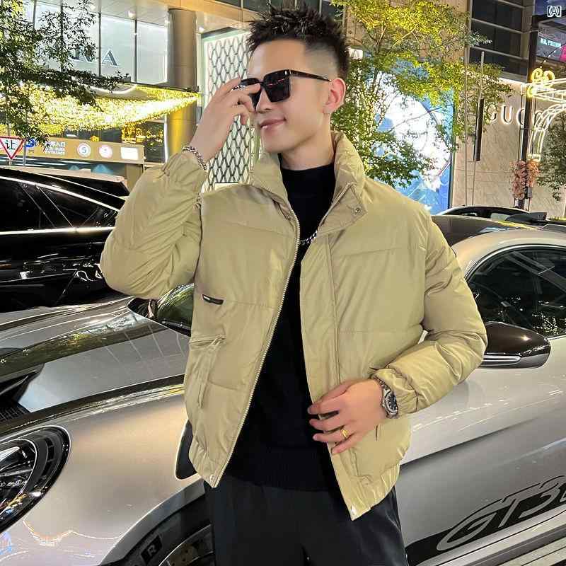 メンズ　男性　メンズファッション　オシャレ　カジュアル 高級 ダウン ジャケット ショート 暖かい 厚手 コットンジャケット 冬 コート コットン ブレッド