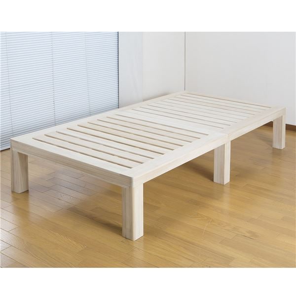 総桐ステージ すのこベッド セミシングル (フレームのみ) 幅80×奥行200×高さ37cm 木製 桐材 通気性 組立品 ベッドフレーム 14,832円