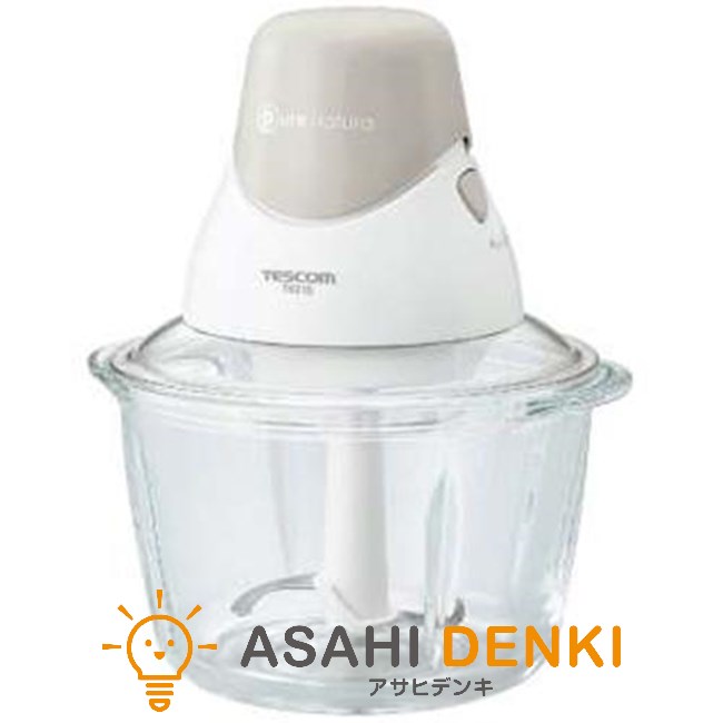ミキサー・フードプロセッサー テスコム TK213-W コンパクトサイズ レシピブック付き ホワイト 300g(液体含む) 5,280円