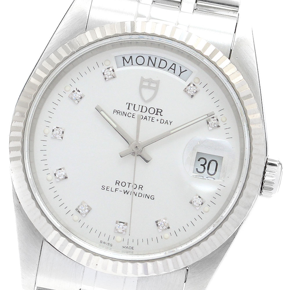 チュードル TUDOR 76214 プリンス デイトデイ 10Pダイヤ 自動巻き メンズ _893681【中古】