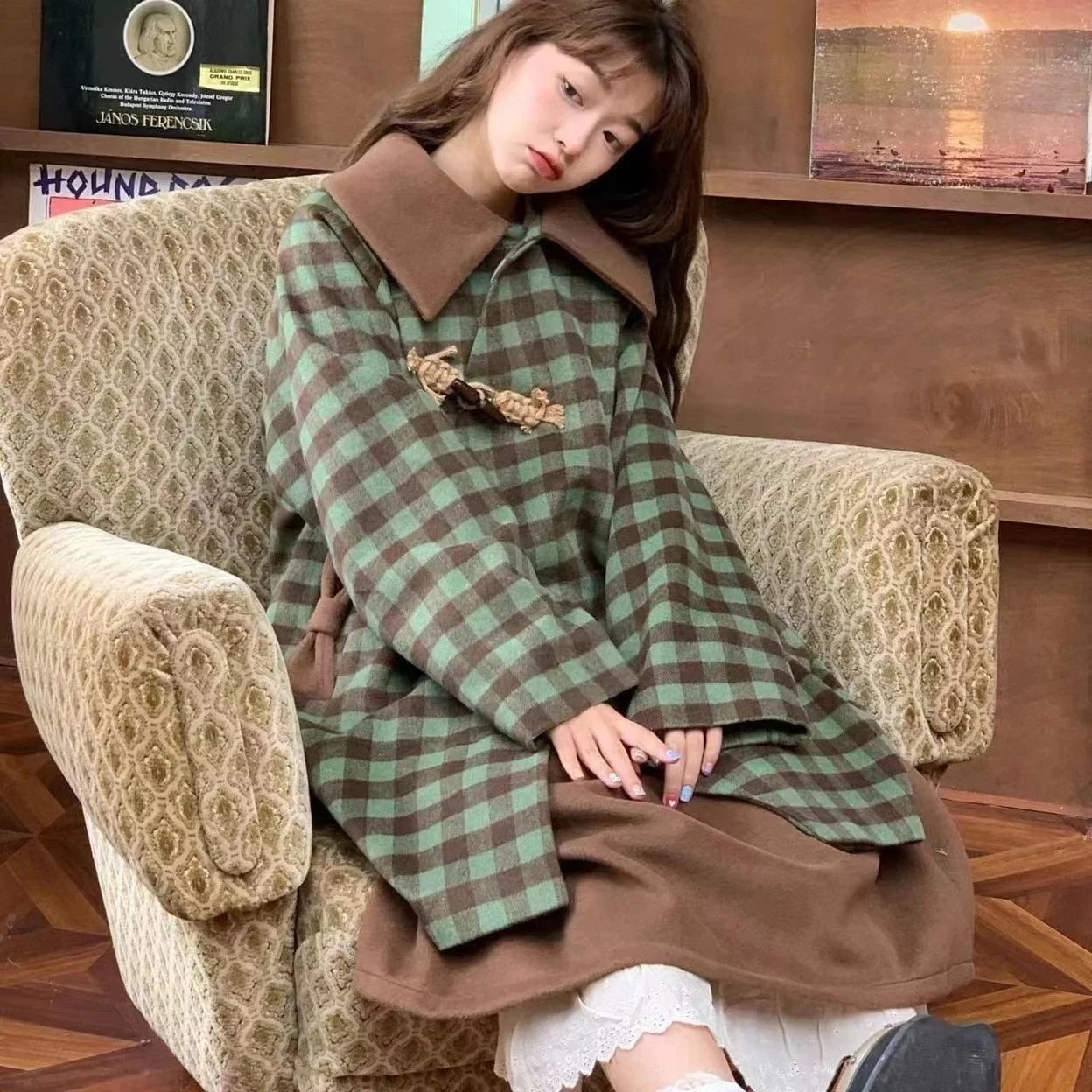 レディース コート 可愛らしい 体型 カバー コートセミ ロング ラシャ 着痩せ ジャケット アウター