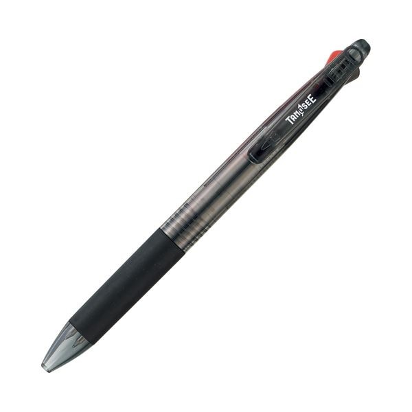 (まとめ) TANOSEE 油性2色ボールペン 0.7mm (軸色 ブラック) 1本 (×50セット)