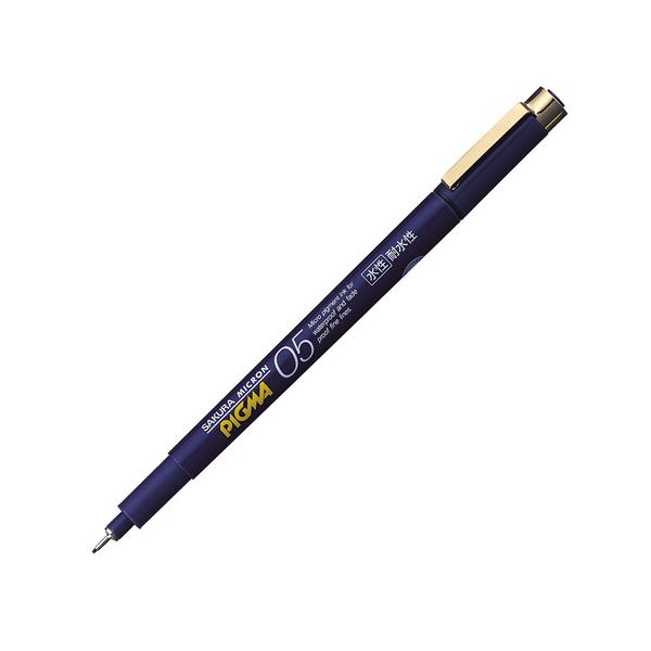 (まとめ) サクラクレパス 水性マーカー ピグマ05 黒 ESDK05#49 1本 (×50セット)