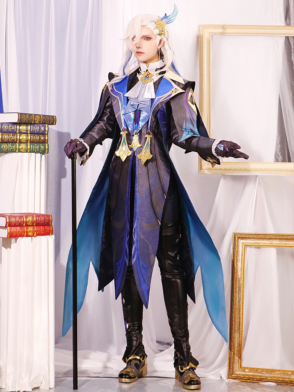 ヌヴィレット 原神 最高審判官 龍王 コスプレ Neuvillette セットアップ
