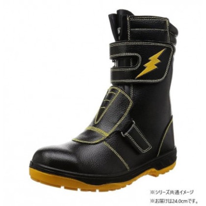 福山ゴム工業 作業靴 キャプテンプロセフティー 3 24.0cmブラック ER17300