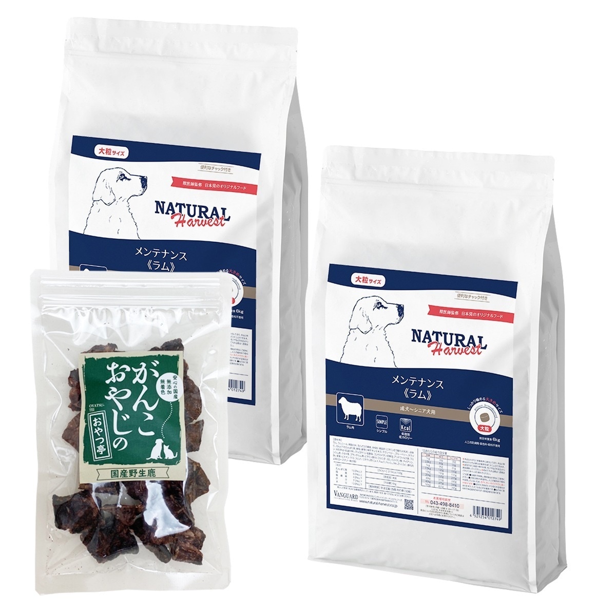 メンテナンス ラム (大粒) 6kg×2袋【国産鹿ラング15g付き】 18,850円