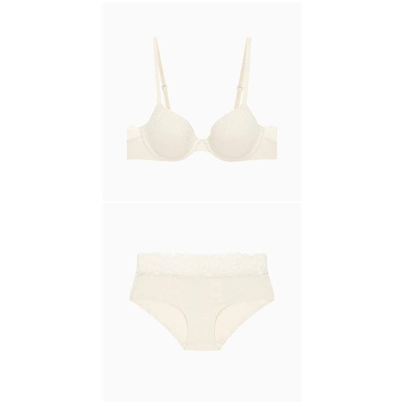 CK 25 FW 女性 パーフェクトリー フィット ウィズ レース デミ ブラ ヒップスター パンティー セット(QF8443AD/QF8446AD-YAE)