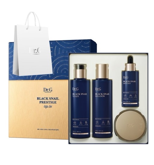 ブラックスネイル4種プレステージフルセット（トナー+エマルジョン+アンプル+クリーム）