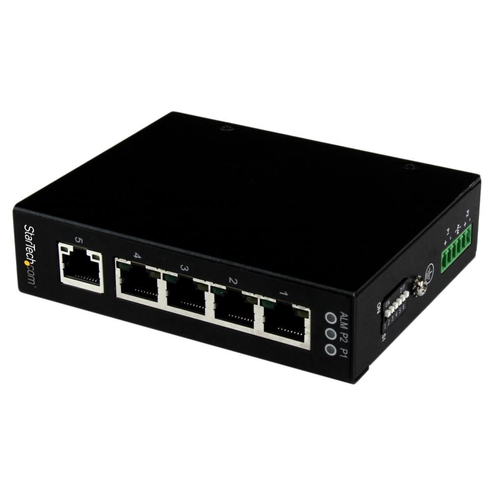StarTech.com [IES51000] 5ポート アンマネージ産業用ギガビットイーサネットス