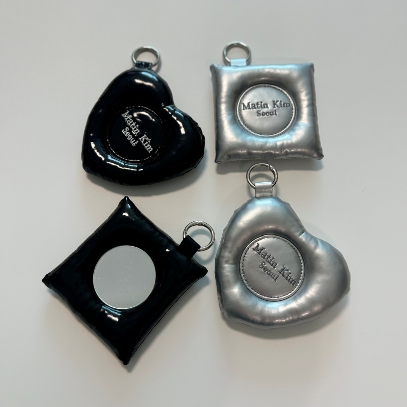 PUFFER HEART MIRROR KEYRING_SQUARE MIRROR KEYRING