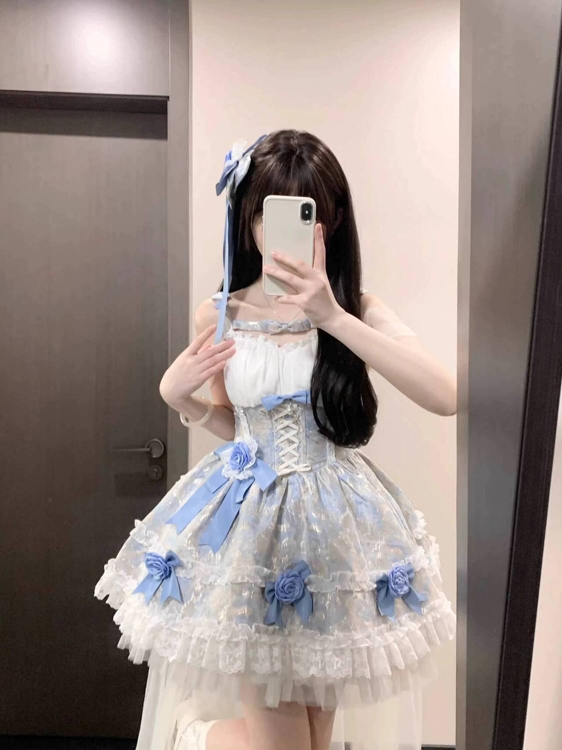 夏の新作ワンピース春日感少女風甘美で精緻な腰を収めています 5,852円