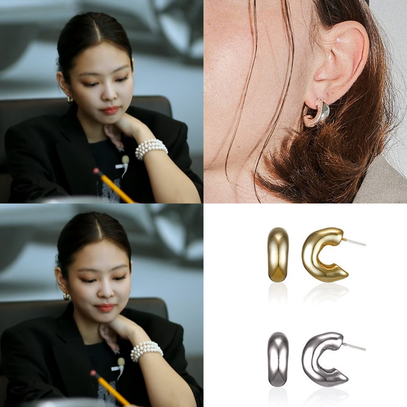 [BLACKPINK ジェニー/イヘリ/ソンミ着用]メルティング イヤリング/韓国ジュエリー女性アクセサリー 韓国ファッション 5,605円