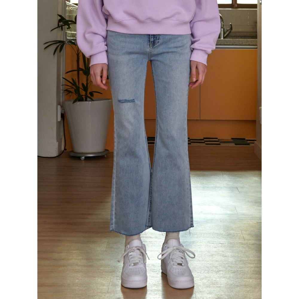 LOSSYROW ロッシィカッティングブーツカットデニムパンツ