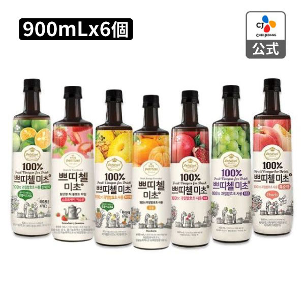(900ml x 6本) 果実のお酢 美酢 ミチョ/カラマンシー/ざくろ/もも/マスカット/パイナップル