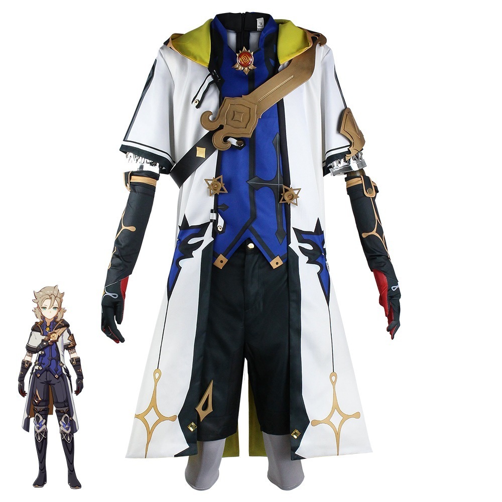 元神ゲームcos服阿貝多白亜子西騎士コスプレ衣装舞台服