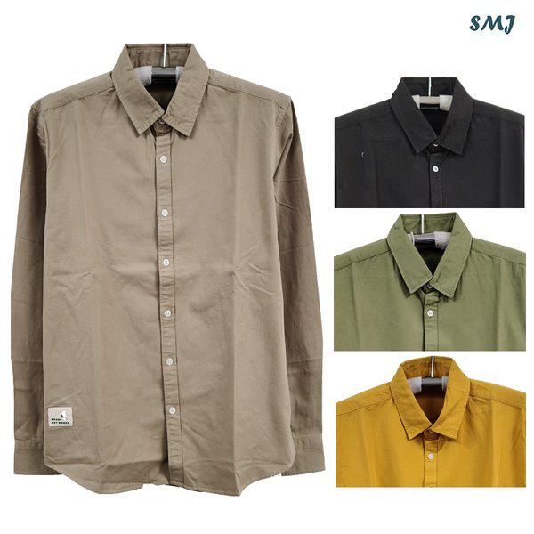 SMJ1370 メンズ 長袖 コットン シャツ シャー 中年男性 ジーンズ風シャツ