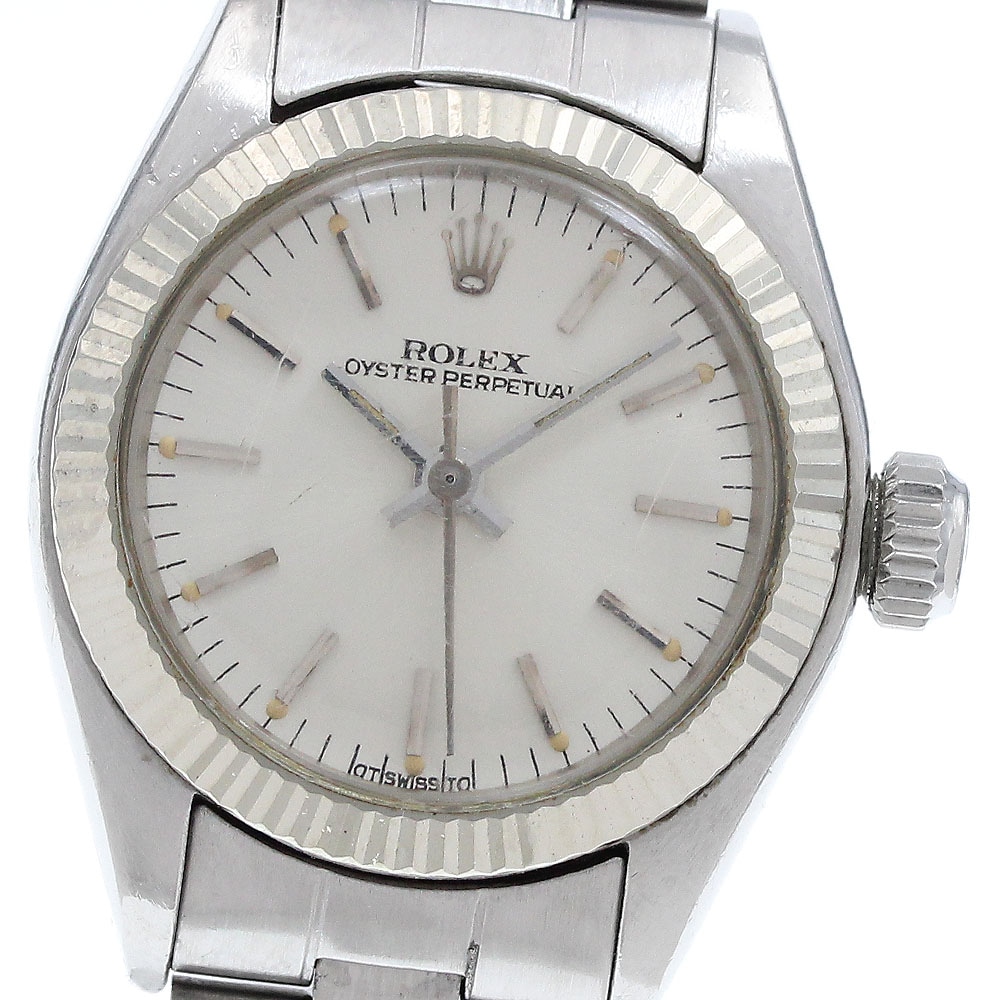ジャンク ロレックス ROLEX 6719 オイスターパーペチュアル cal.2030 WGベゼル 自動巻き レディース _936392【中古】