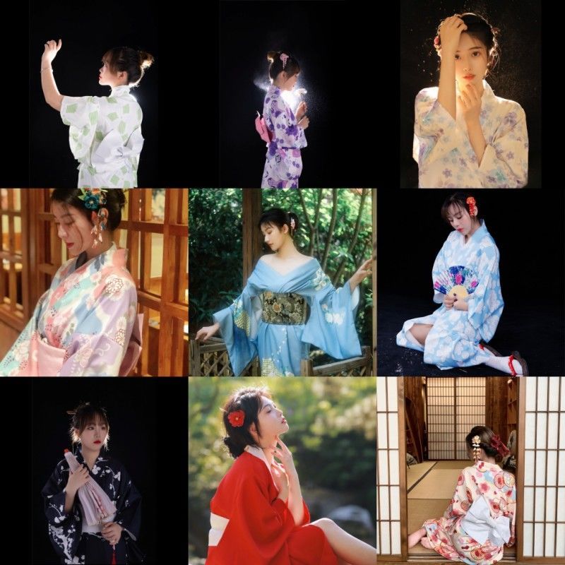 浴衣 着物 レディース 侘び寂び 浴衣 肖像画 洋服 ドレス