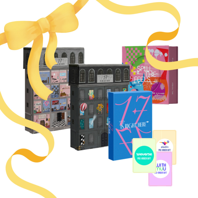 【SEVENTEEN 福袋】[SEVENTEEn Lucky Box] Photobook + Carat ver + 特典 / 17 IS RIGHT HERE / SPILL THE FEELS