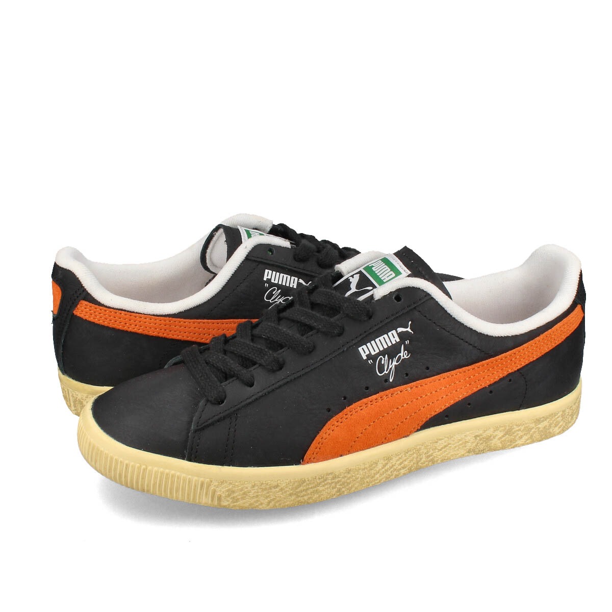 PUMA CLYDE VINTAGE BLACK/RICKIE ORANGE