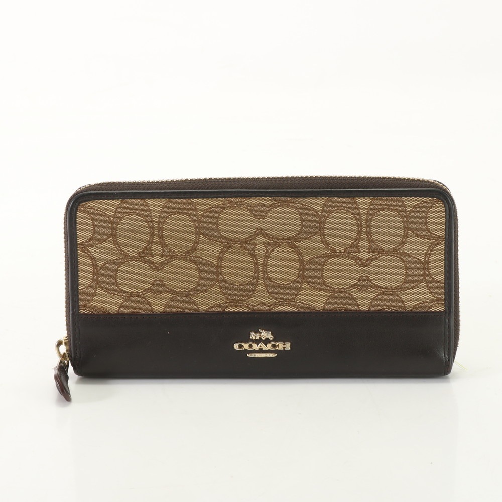 Qoo10] Coach 美品 シグネチャー 53744 レザー× : バッグ・雑貨
