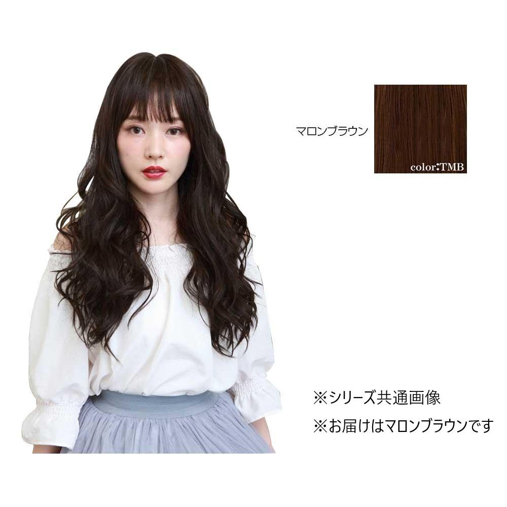 送料無料  ★プリシラ オールウィッグ シアーウェーブロング A-702 耐熱　TMB・マロンブラウン  お手軽にイメージチェンジ♪ プリシラ オールウィッグ シアーウェーブロング A-702 耐熱 TMBマロン