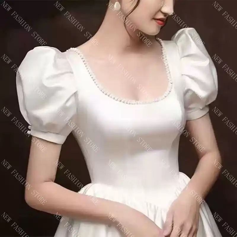 ウエディングドレスの新作ドレスドレスのフレンチワンピース-10