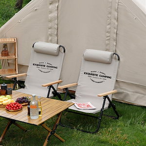キャンプ椅子のリクライニングチェアは横になって折り畳むことができる携帯型の釣りテーブルと椅子のセットに座って野外の折り畳みテーブルと椅子を厚くすることができる