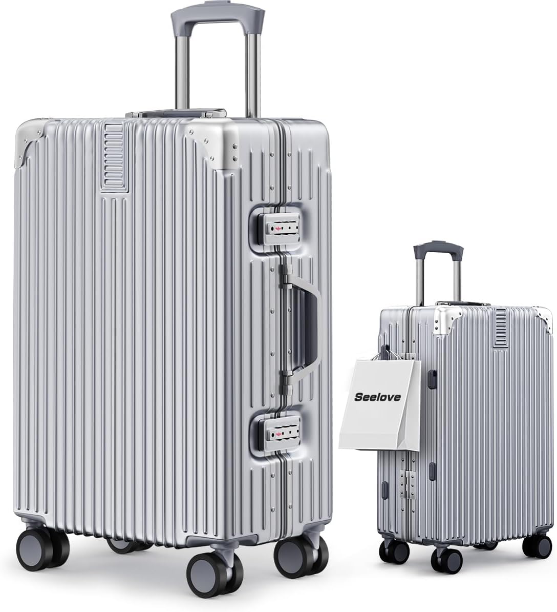 [Seelove] スーツケース キャリーケース 機内持ち込み ABS+PC 耐衝撃 大容量 超軽量 キャリーバッグ S/M/Lサイズ 360度回転 静 型 luggage suitcase