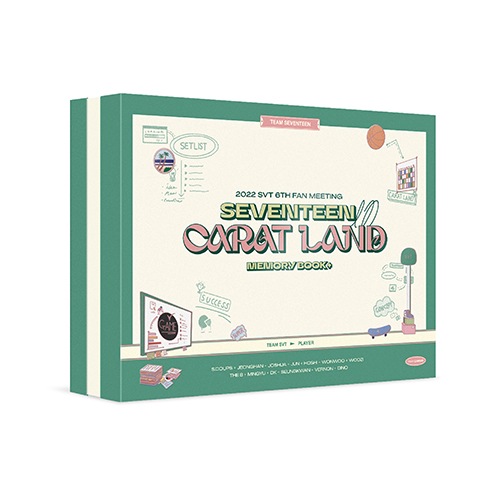 [DVD] SEVENTEEN 2022 SVT 6TH FAN MEETING [SEVENTEEN in CARAT LAND] MEMORY BOOK + DVD