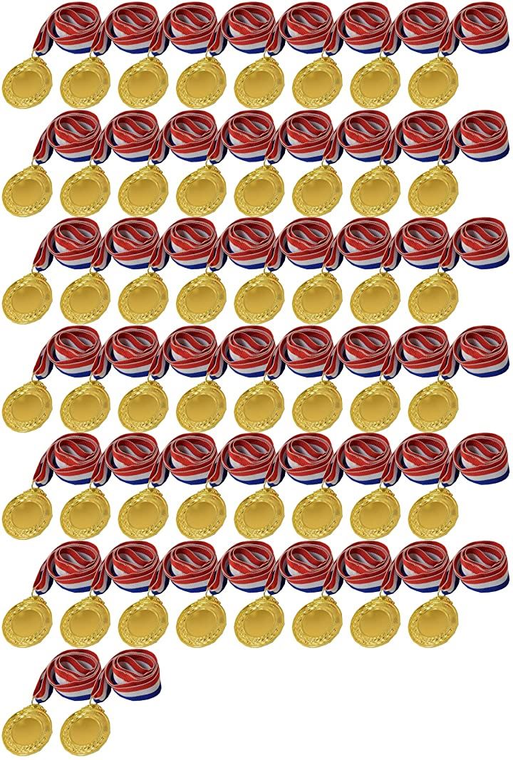 金メダル 銀メダル メダルセット 運動会 幼稚園 ご褒美 優勝メダル(金メダル50個セット)