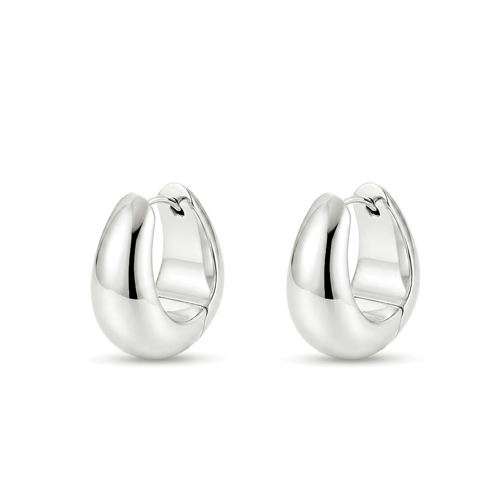 Ice Hoops Medium ピアス 100511-os シルバー アクセサリー フープ