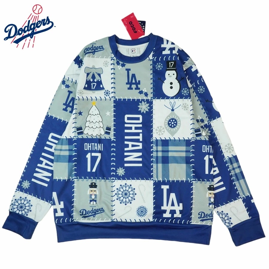 大谷翔平 セーター 公式 ドジャース グッズOHTANI HOLIDAY AGLY SWEATERホリデー アグリーセーター オフィシャルLA DODGERS ロサンゼルス ド