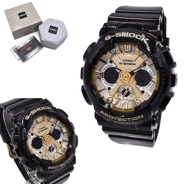 腕時計 GMA-S120GB-1A ANALOG-DIGITAL 腕時計 ウォッチ メンズ レディース ユニセックス ゴールド シルバー ブラック