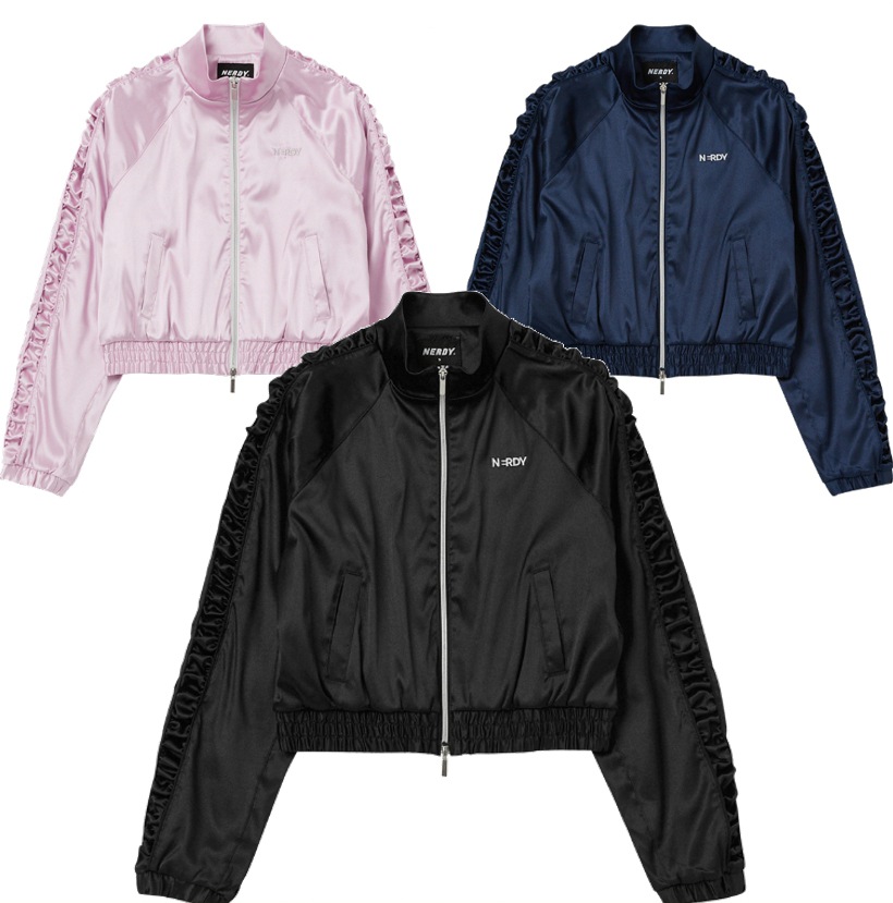 Womens Satin Track Top