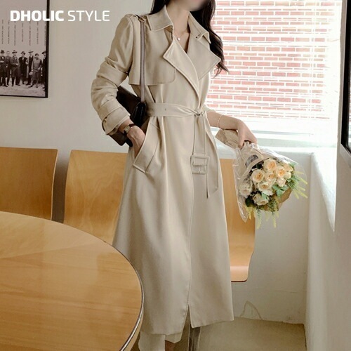 ベルト付オープントレンチコート・p434268