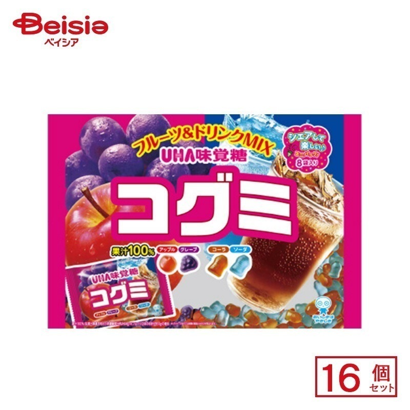 UHA味覚糖 コグミ ファミリーパック 128g(16g×8袋)×16個