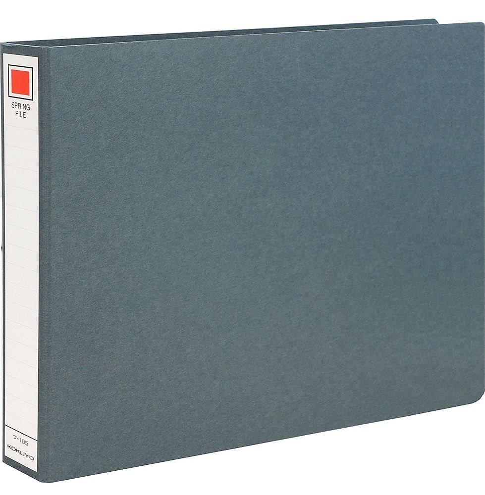 （まとめ買い）スプリングファイル A4 横 2穴 200枚収容 フ-105 [x5]