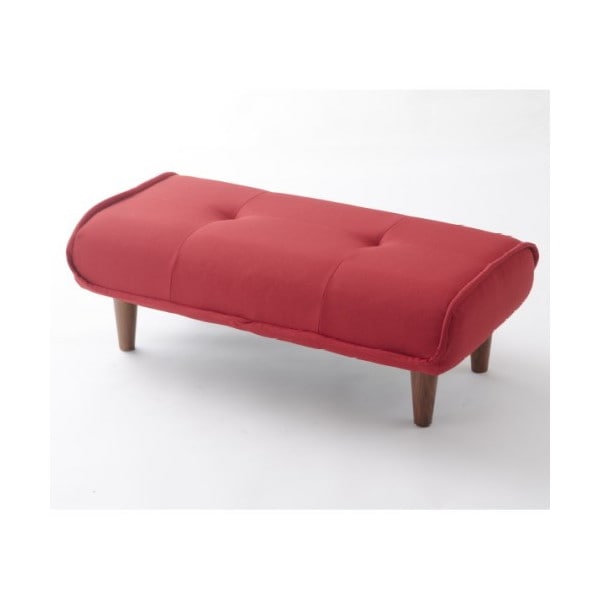 CELLUTANE オットマン ダリアンレッド 日本製 スツール 座面ポケットコイル 二人掛け A280p-563RE メーカー直送