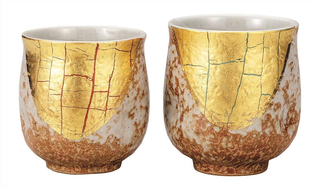 ナカマル『九谷焼』組湯呑金箔彩 K9-779