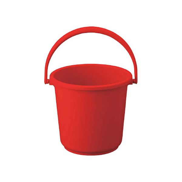（まとめ）TRUSCO PPカラーバケツ 10L赤 TPPB-10-R 1個10セット