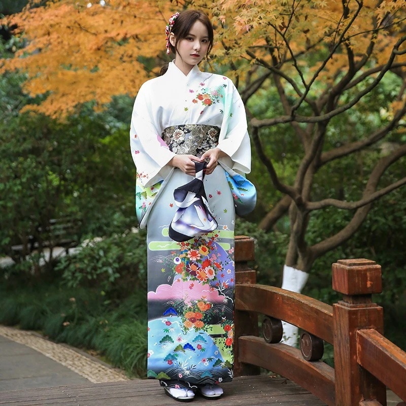 浴衣 着物女性改良面接厚手素材幅広おしゃれカジュアルウェア和風和装写真 夏祭り 花火大会 文化祭 学園祭