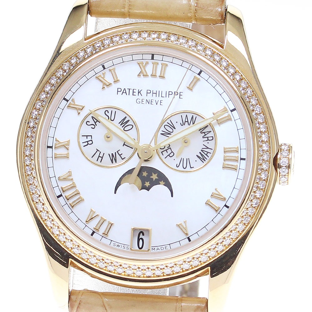 パテックフィリップ PATEK PHILIPPE 4936J-001 コンプリケーション アニュアルカレンダー K18YG 自動巻き レディース 良品 箱・保付_831078【中古】