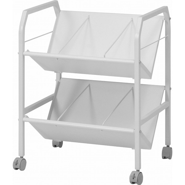 不二貿易 ファイルワゴン2段 メーカー直送