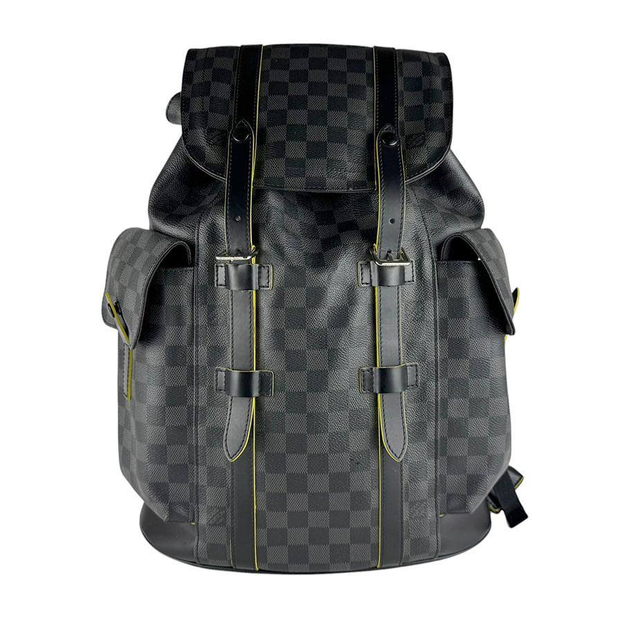 ルイ ヴィトン LOUIS VUITTON リュック ダミエグラフィット クリストファーPM ダミエグラフィットキャンバス ブラック/グレー シルバー メンズ N41574 z10062