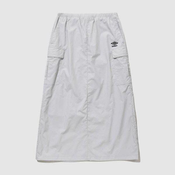 M パンツ NQK UQ122CSK31-WGR ポップラッシュ ウーマンズ ロング カーゴ スカート / WHITE GREY