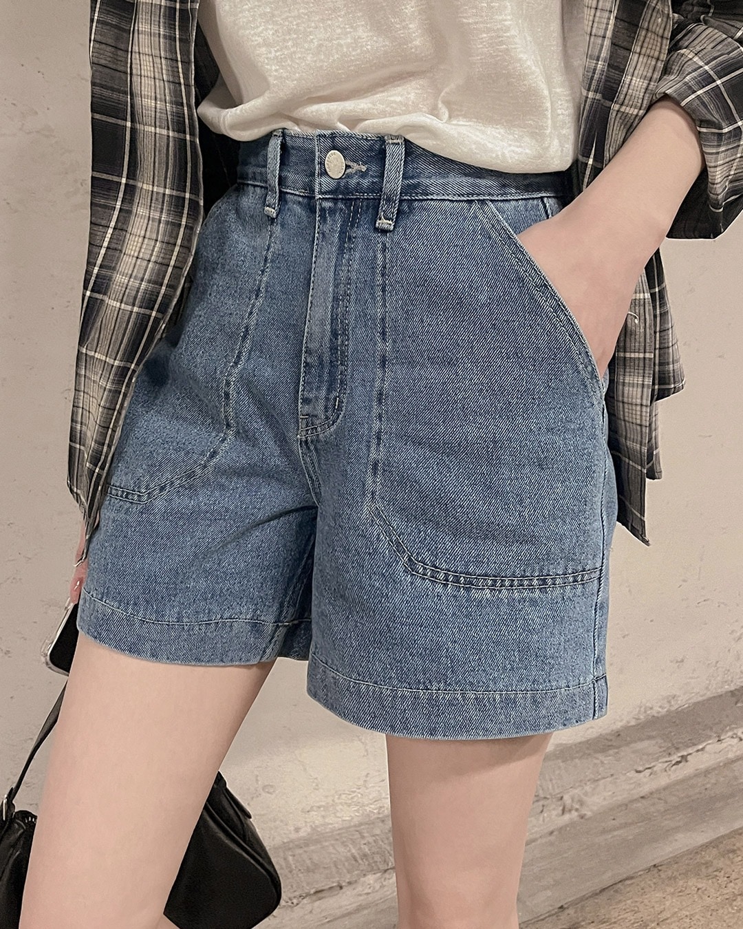 ケンデニムショートパンツ韓国ファッション レディース