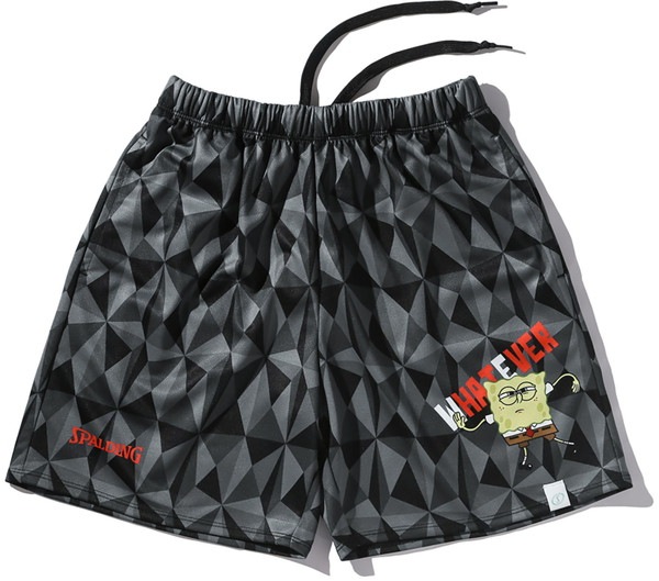 SPALDING スポルディング ジュニア プラクティスパンツ スポンジ・ボブ フレーズ バスケットボール プラクティスパンツJ SJP25179S-1000